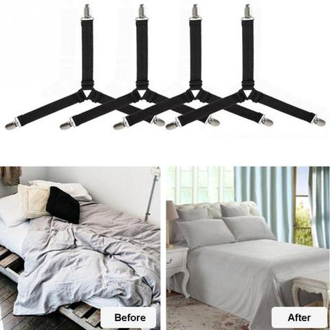 4PCS Adjustable Bed Sheet Clips