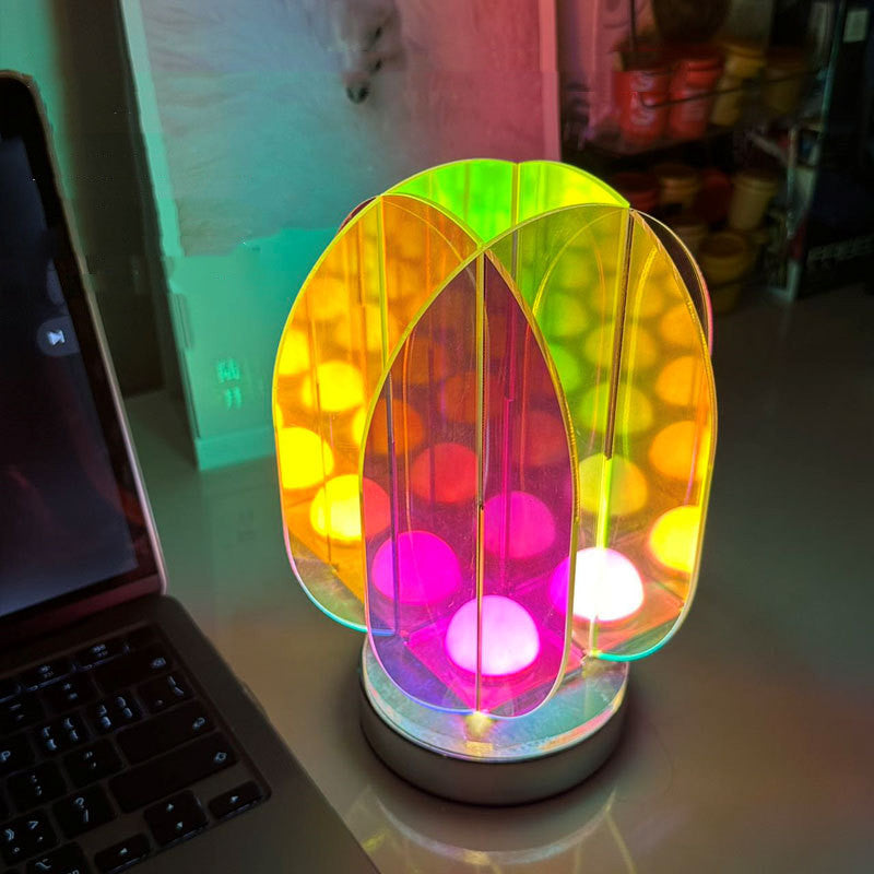 Colorful Acrylic Indoor Soft Decorative Table Lamp Home Decor Led Lights