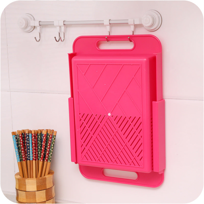 Over-the-Sink Cutting Board with Built-In Colander