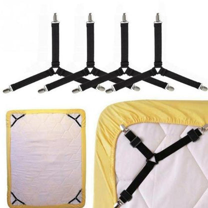 4PCS Adjustable Bed Sheet Clips